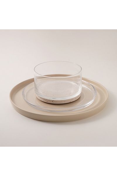 LA MESA 18pcs dinner set travertine collection