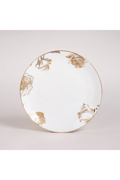 LA MESA white porcelain/glass 20 pc dinner set