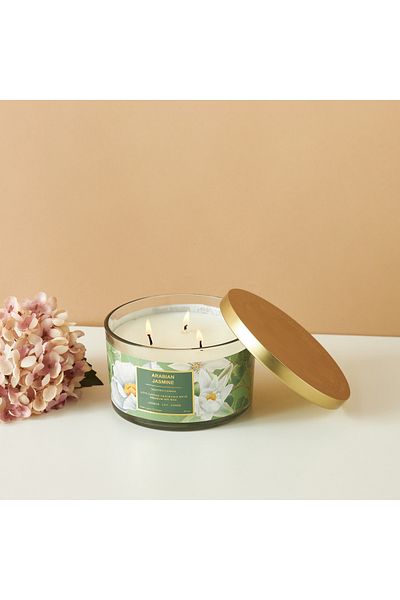 Scent.d London Scent.d 3-Wick Arabian Jasmine Scented Jar Candle - 450 gms