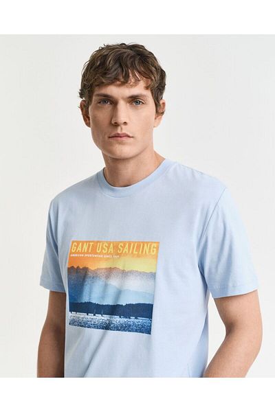 Gant USA Sailing Print Graphic T-Shirt