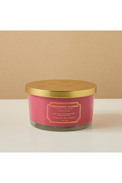 LPDP Scent.d Pomegranate Blossom 3-Wick Candle - 32 h