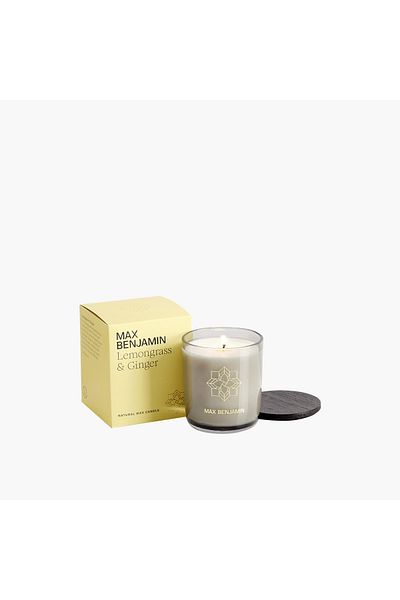 Max Benjamin MAX BENJAMIN French Linen Water Candle with Lid - 210 gms