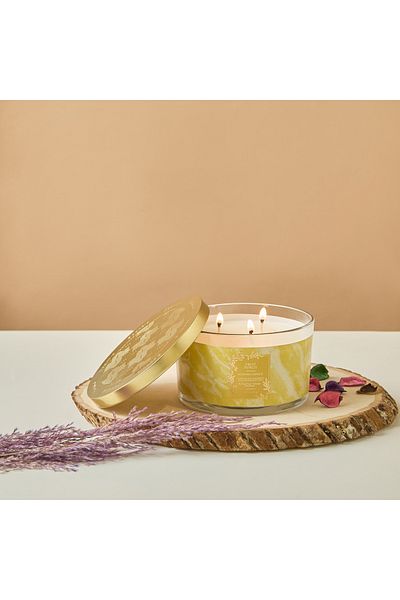 Scent.d London Scent.d Fruit Punch Scented 3-Wick Jar Candle - 450 gms