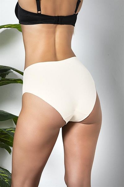 ALFA AKSESUAR 03 Pack of 3 Seamless, No Trace, Laser Cut, High Waist Slip Panties Ecru (Brf21263)