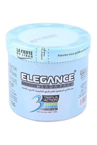Elegance Triple Action Styling Hair Gel blue 1000grams