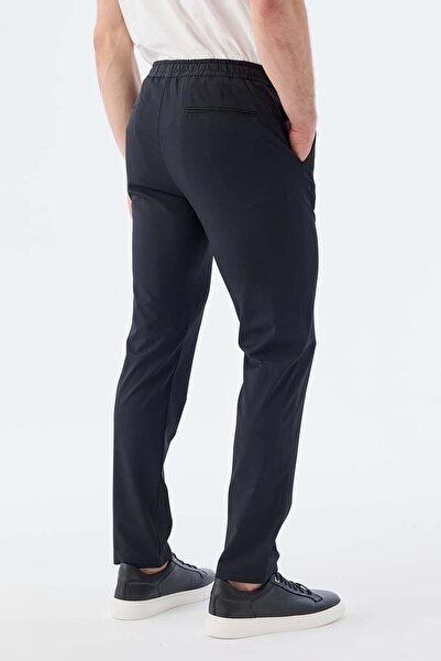 Jakamen Siyah Comfort Fit Lastikli Spor Pantolon