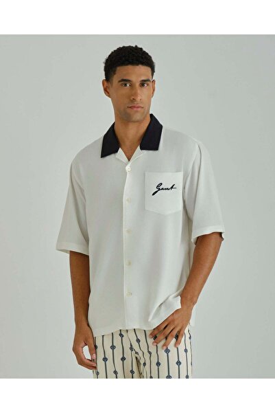 Gant Ramadan Collection – Men's Eggshell Viscose Shirt