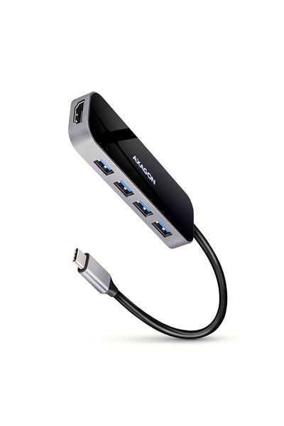 Axagon SuperSpeed USB-C Combo 6in1 Hub | HMC-6H4A