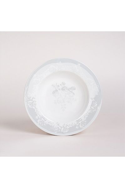 LA MESA beige porcelain 18 pc dinner set