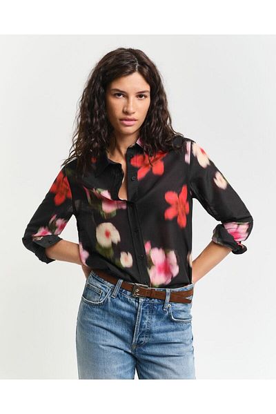 Gant REGULAR FLORAL SILK SHIRT