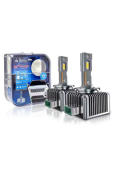 Universala Set 2 bucati de Becuri LED Auto Premium X-Viewlight Canbus D3S/D3R 6000K 30000LM 110W
