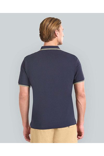 Gant CONTRAST TIPPING POLO FOR MEN (NAVY WITH WHITE ACCENTS)