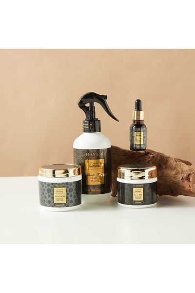 Hamidi Black Musk 4-Piece Fragrance Gift Set
