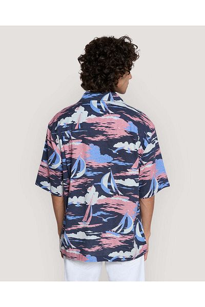 Gant REL SAILING PRINT SS SHIRT