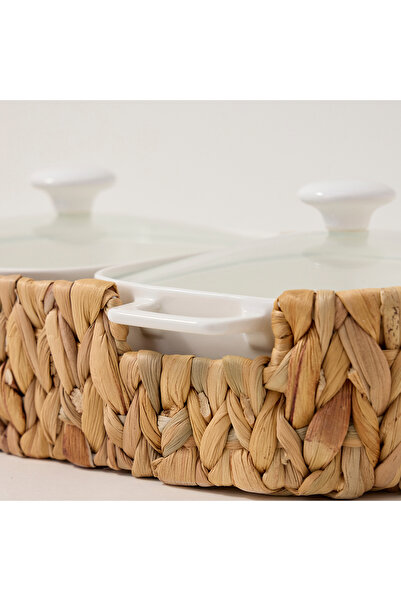 LA MESA Twin Rectangle Casserole 12" With Lid