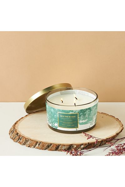 Scent.d London Scent.d 3-Wick Into the Woods Scented Jar Candle - 450 gms
