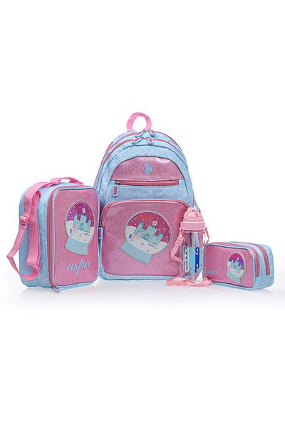 U.S. Polo Assn. Polo din SUA. Asn. Set ghiozdan pentru fete PLSET2502406