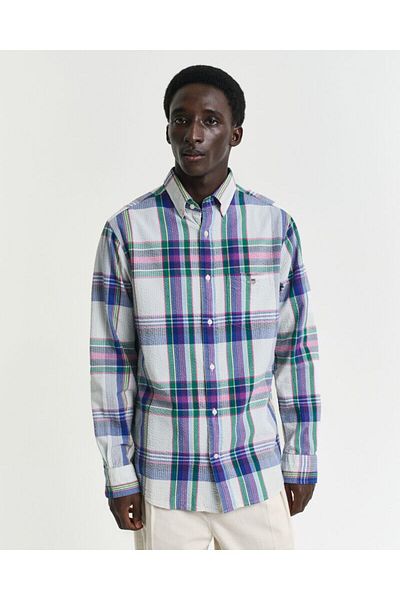 Gant Regular Fit Seersucker Madras Shirt