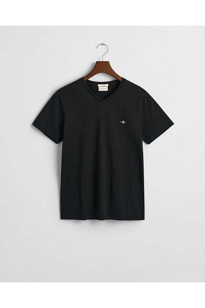Gant Slim Fit Shield V-Neck T-Shirt