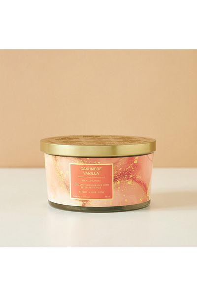Scent.d London Scent.d 3-Wick Cashmere Vanilla Scented Jar Candle - 450 gms