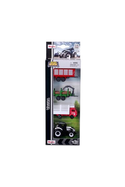 Maisto SET 4 AGRICULTURAL EQUIPMENT VALTRA