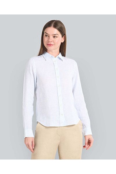 Gant Regular Fit Striped Linen Shirt
