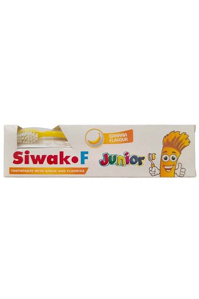 SIWAK.F Siwak F T/p Kit 50gm Banana T/b (10235) --- سواك اف معجون اسنان 50جرام موز اصفر مع فرشاة 10235