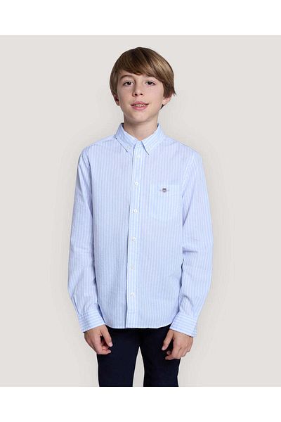 Gant Teens Shield Striped Poplin Shirt