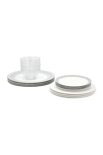 LA MESA white porcelain 16 pc dinner set