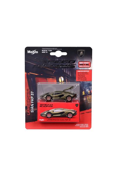 Maisto SPEED ICONS LAMBORGHINI SIAN FKP 37 GREEN METAL CAR 1 TO 64 SCALE