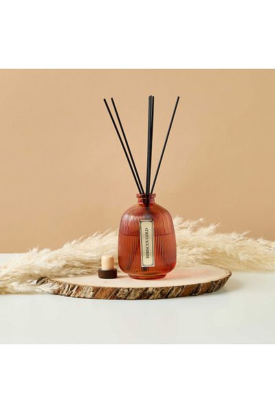 Lifestyle Hibiscus Gold Scented Reed Diffuser Set - 250 ml