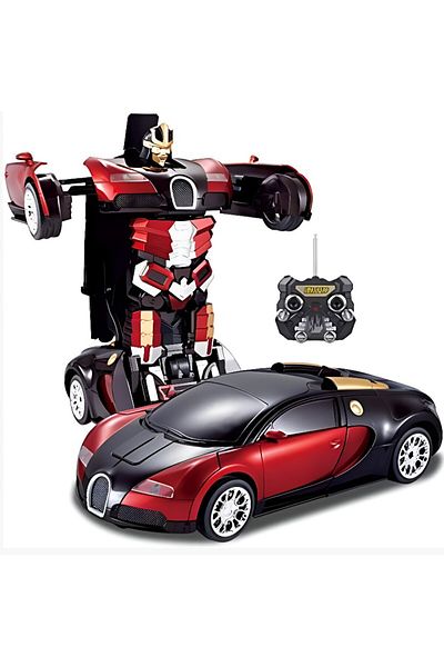 rexa Super Power Transformer RC Robot Car – 2-in-1 Remote Control Car & Robot with Lights and Sound
