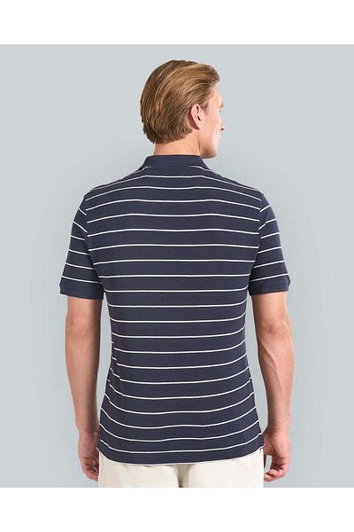 Gant STRIPED SHORT SLEEVE POLO FOR MEN (BLUE & WHITE)