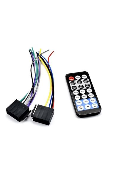 divendi-ro Car player CA002 with bluetooth and remote control, auxiliary, USB/TF Card slot, black