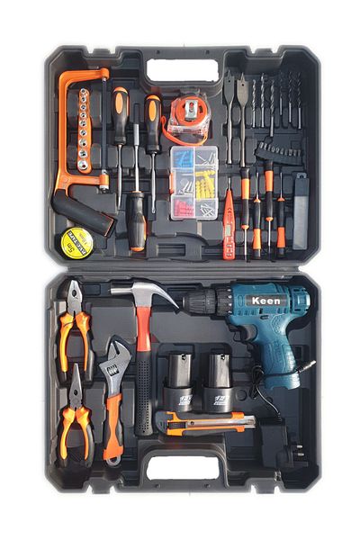 Keen 12V Cordless Drill with Integrated Tool Bag