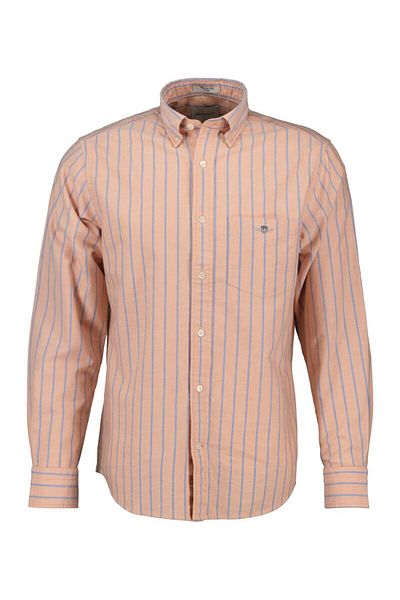 Gant Regular Fit Striped Classic Short Sleeve Oxford Shirt