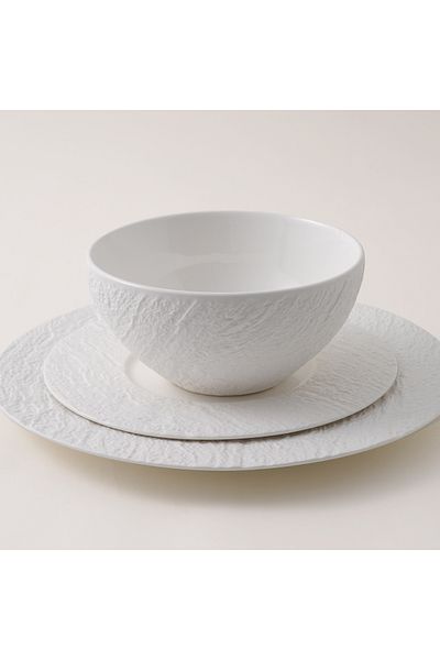 LA MESA 18pcs modern stone textured dinner set