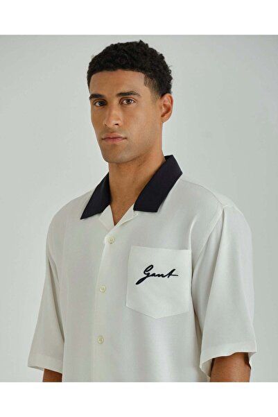 Gant Ramadan Collection – Men's Eggshell Viscose Shirt