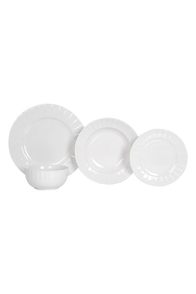 LA MESA white porcelain 16 pcs dinner set