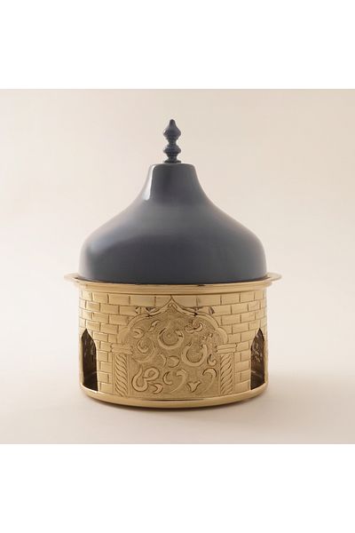 LA MESA وعاء تقديم معدني 20*20*27 سم، رمادي