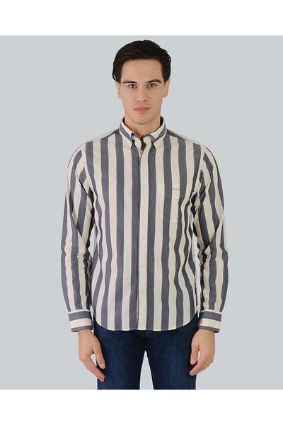 Gant Regular Fit Parasol Striped Poplin Shirt