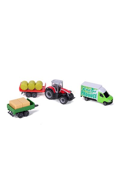 Maisto SET 4 MASSEY AGRICULTURAL EQUIPMENT