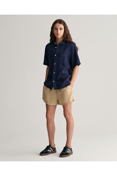 Gant Teens Linen Short Sleeve Shirt