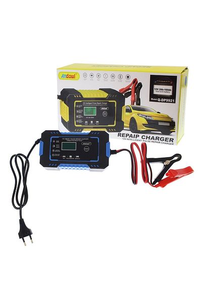 divendi-ro Redresor 12V, 6A pentru baterii auto/motocicletă, cu cleme crocodil și cablu de conectare incluse