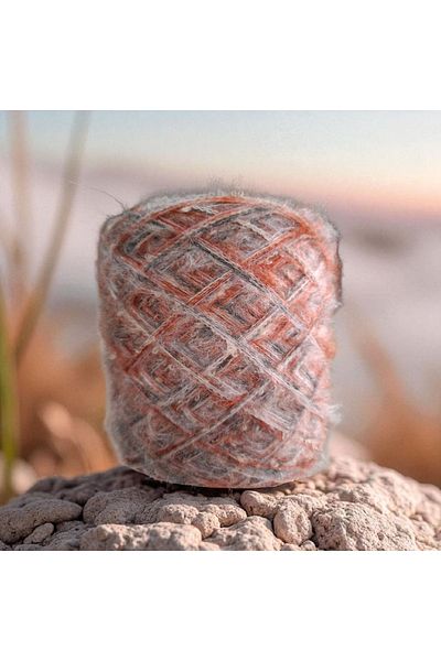 Kırlangıç 3 Ply Kid Moher &Moher Boucle Mix Design Hand Knitting Yarn 150 Gr