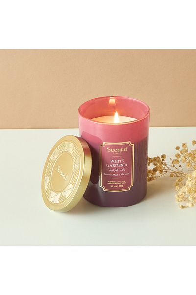Scent.d London Scent.d White Gardenia 1-Wick Candle - 8 oz