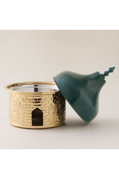 LA MESA Metal Serving Pot 20*20*27Cm, Green