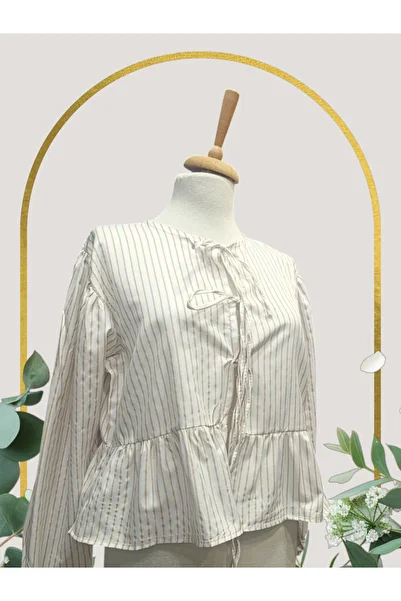 DENİZLİFE Long Sleeve Front Tie-Up Shirt