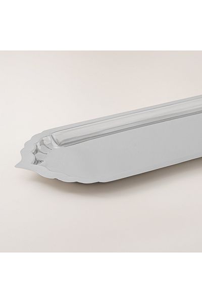 LA MESA Metal Serving Tray 60*23*2Cm, Silver