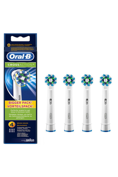 Oral-B Cross Action Toothbrush Refills, 4 Pieces Adults